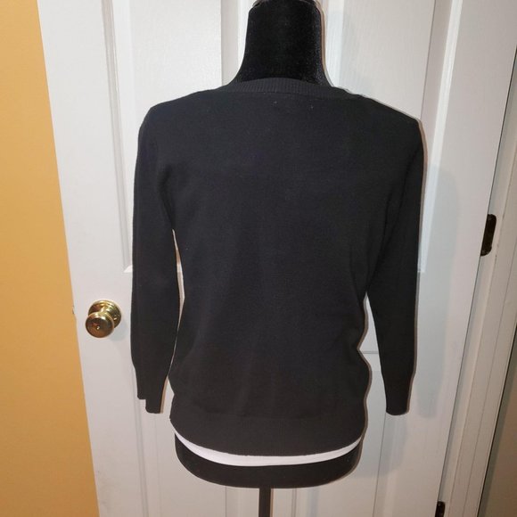 JOSEPH A Black Cardigan Sweater - Picture 2 of 4